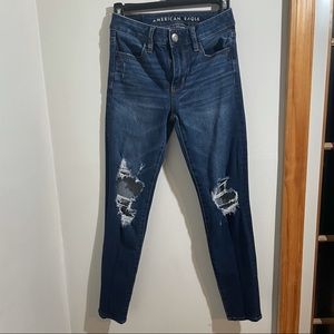 American Eagle Hi-Rise Distressed Jeggings